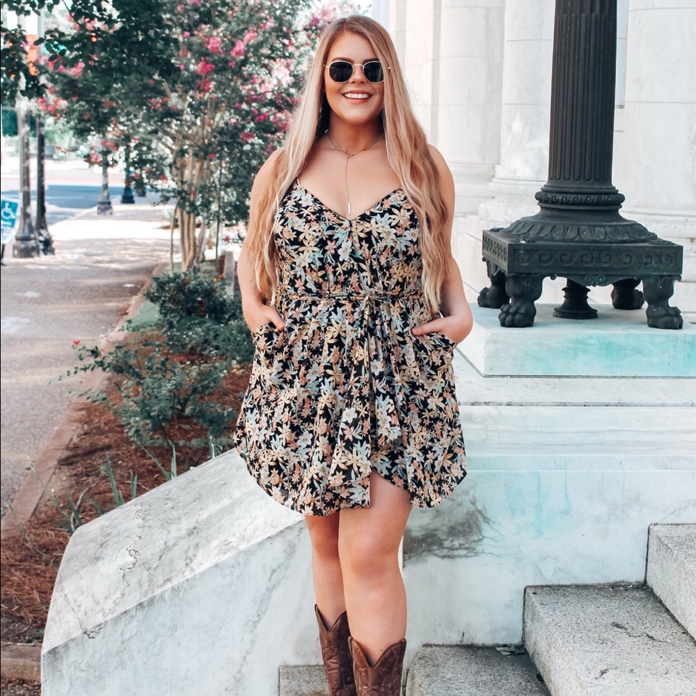 Floral Wrap Dress size XL